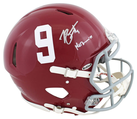 Alabama Bryce Young Heisman 21 Signed Full Size Speed Proline Helmet BAS Witness