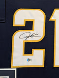 FRAMED SAN DIEGO CHARGERS LADAINIAN TOMLINSON AUTOGRAPHED JERSEY BECKETT HOLO