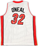 MIAMI HEAT SHAQUILLE SHAQ O'NEAL AUTOGRAPHED WHITE JERSEY PSA/DNA STOCK #215721