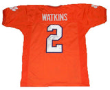 SAMMY WATKINS SIGNED AUTOGRAPHED CLEMSON TIGERS ORANGE #2 JERSEY JSA