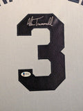 FRAMED DETROIT TIGERS ALAN TRAMMELL AUTOGRAPHED SIGNED JERSEY BECKETT COA