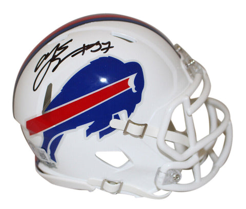 AJ Epenesa Autographed/Signed Buffalo Bills Speed Mini Helmet Beckett 38506