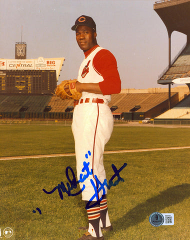 Indians Jim Mudcat Grant Authentic Signed 8x10 Photo Autographed BAS 2