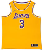 Anthony Davis Autographed Los Angeles Lakers Nike Gold Swingman Jersey UDA