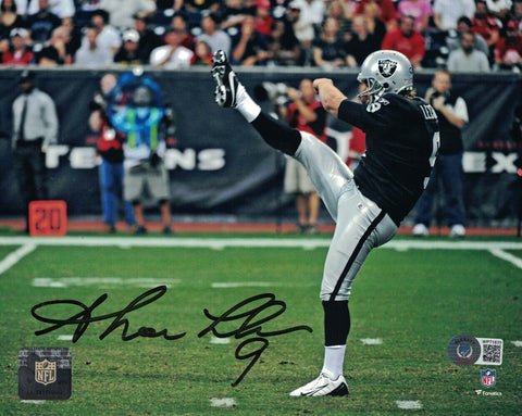 Shane Lechler Autographed/Signed Oakland Raiders 8x10 Photo Beckett BAS 34189