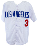 Steve Sax (DODGERS) Signed White Custom Baseball Jersey w/ROY - (SCHWARTZ COA)