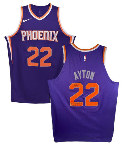 DEANDRE AYTON Autographed "2018 NBA #1 Pick" Authentic Jersey STEINER LE 1/22