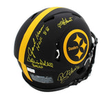 Multi-Player Signed Pittsburgh Steelers Speed Auth Eclipse Helmet with 4 Sigs