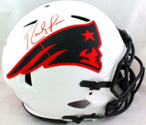 Randy Moss Autographed Patriots Lunar Speed Authentic F/S Helmet- Beckett W *Red