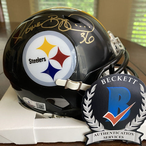 Jerome Bettis Autographed Signed Pittsburgh Steelers Mini Helmet Beckett Gold