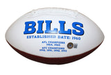 Cole Beasley Autographed/Signed Buffalo Bills Logo Football Beckett 39130