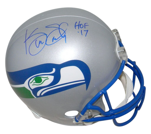 KENNY EASLEY AUTOGRAPHED SIGNED SEATTLE SEAHAWKS FULL SIZE HELMET JSA W/ HOF 17