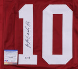 JoJo Earle Signed Alabama Crimson Tide Jersey (PSA COA) 2021 Freshman Receiver