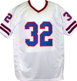 OJ Simpson Autographed White Pro Style Jersey- JSA W *Silver