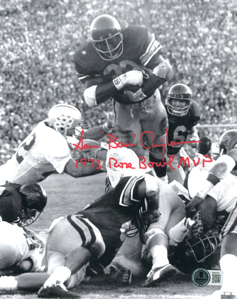 Sam Cunningham Signed USC Trojans 8x10 Photo Rose Bowl MVP Beckett 47313