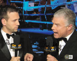 Max Kellerman & Jim Lampley Autographed 8x10 Photo Announcers Beckett QR BH29152