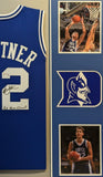 FRAMED DUKE BLUE DEVILS CHRISTIAN LAETTNER AUTOGRAPHED SIGNED JERSEY PSA COA