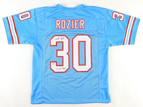 Mike Rozier Signed Houston Oilers Jersey Inscribed "2x Pro Bowl" (PSA) Nebraska