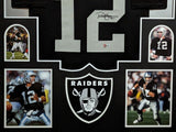 FRAMED LAS VEGAS RAIDERS RICH GANNON AUTOGRAPHED SIGNED JERSEY BECKETT HOLO