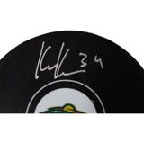 Kaapo Kahkonen Autographed/Signed Minnesota Wild Hockey Puck FAN 46834