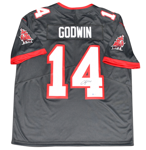 CHRIS GODWIN SIGNED TAMPA BAY BUCS BUCCANEERS #14 NIKE LIMITED JERSEY BECKETT