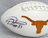 D'Onta Foreman Autographed Texas Longhorns Logo Football- JSA Witnessed Auth