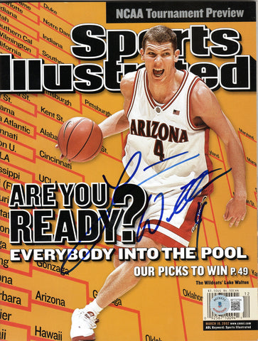 Luke Walton Autographed Arizona Wildcats Sports Illustrated 3/18/2002 Beckett