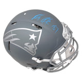 Rob Gronkowski New England Patriots Signed Riddell Slate Authentic Helmet JSA