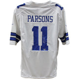 Micah Parsons Signed Dallas Cowboys Nike White Jersey FAN 44956