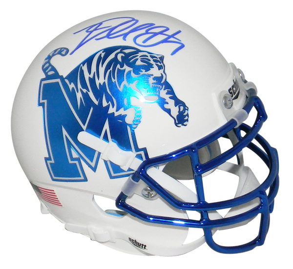 DARRELL HENDERSON JR SIGNED AUTOGRAPHED MEMPHIS TIGERS WHITE MINI HELMET BECKETT