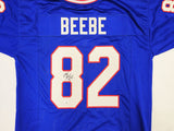 BUFFALO BILLS DON BEEBE AUTOGRAPHED SIGNED BLUE JERSEY JSA STOCK #234530