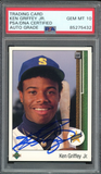 Ken Griffey Jr PSA 10 AUTO Rookie 1989 Upper Deck #1 RC On Card GEM MINT AUTO