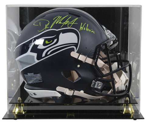 Seahawks DK Metcalf "Wolverine" Signed F/S Speed Proline Helmet w/ Case BAS Wit