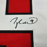 Autographed/Signed Taylor Hall New Jersey Red Hockey Jersey JSA COA