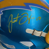 Justin Herbert Signed Los Angeles Chargers Mini Helmet Fanatics