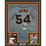 FRAMED Autographed/Signed SERGIO ROMO 33x42 San Francisco Grey Jersey JSA COA