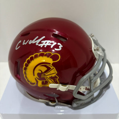 Caleb Williams Autographed Signed USC Trojans Mini Helmet Fanatics