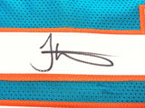 MIAMI DOLPHINS TYREEK HILL AUTOGRAPHED TEAL JERSEY BECKETT BAS WITNESS 227330