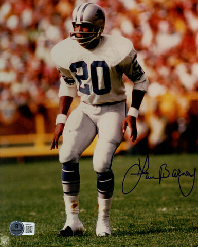 Lem Barney Autographed Detroit Lions 8x10 Photo Beckett 45758