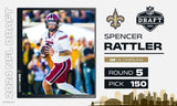 Spencer Rattler Signed South Carolina Game Cocks Jersey (Beckett) Saints Q.B.