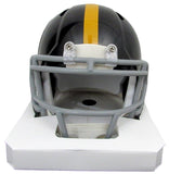 Jack Ham HOF Signed/Inscr Black Speed Mini Helmet Steelers Becket Witness 192376