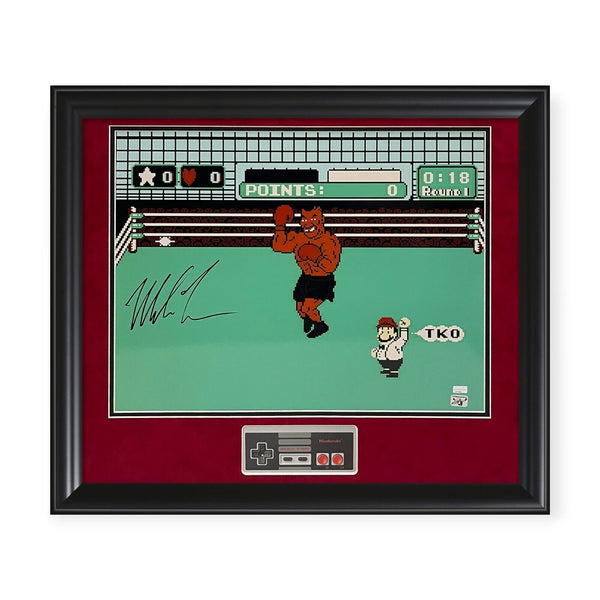 Mike Tyson Signed Autographed 16x20 "Punch-Out!!" Photo Framed to 20x24