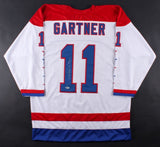 Mike Gartner Signed Capitals Jersey Inscribed "HOF 01" (JSA COA) 700 Goal Scorer