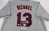 Omar Vizquel Signed Cleveland Indians Jersey (JSA COA) 3xAll Star Shortstop