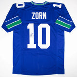 Jim Zorn Signed Seahawks Jersey (JSA COA) Seattle Quarterback 1976-1984/Cal Poly