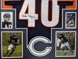 FRAMED CHICAGO BEARS GALE SAYERS AUTOGRAPHED SIGNED JERSEY PSA COA