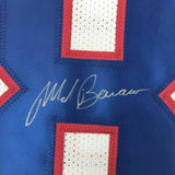 FRAMED Autographed/Signed MARK BAVARO 33x42 New York White Jersey PSA/DNA COA