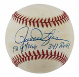 A's Rollie Fingers "1981 Cy Young 341 Saves" Signed Oal Baseball BAS #BN06132