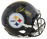 Steelers Chase Claypool Signed F/S Speed Rep Helmet w/ Yellow w/ Case Sig BAS W