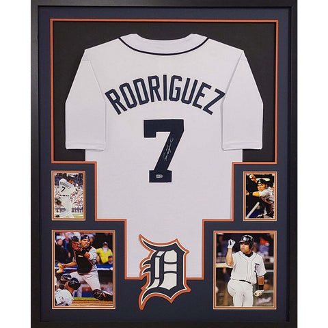 Ivan Rodriguez Autographed Signed Framed SI Pudge Tigers Jersey